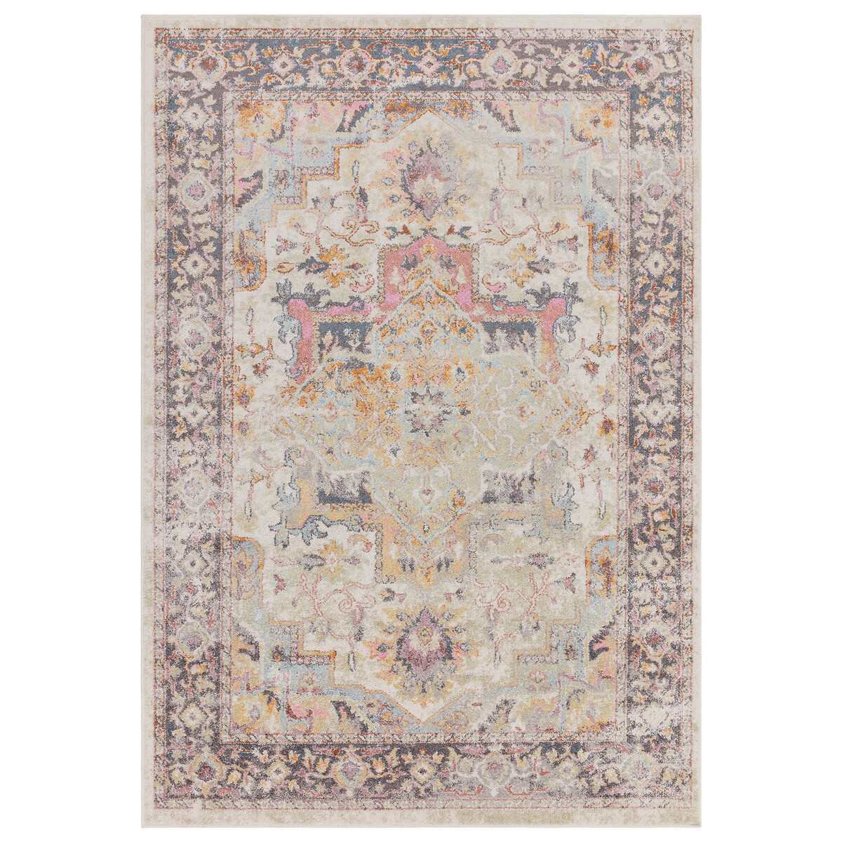 Traditional Persian Style Medallion Rug multi-coloured, ÉDITÉ