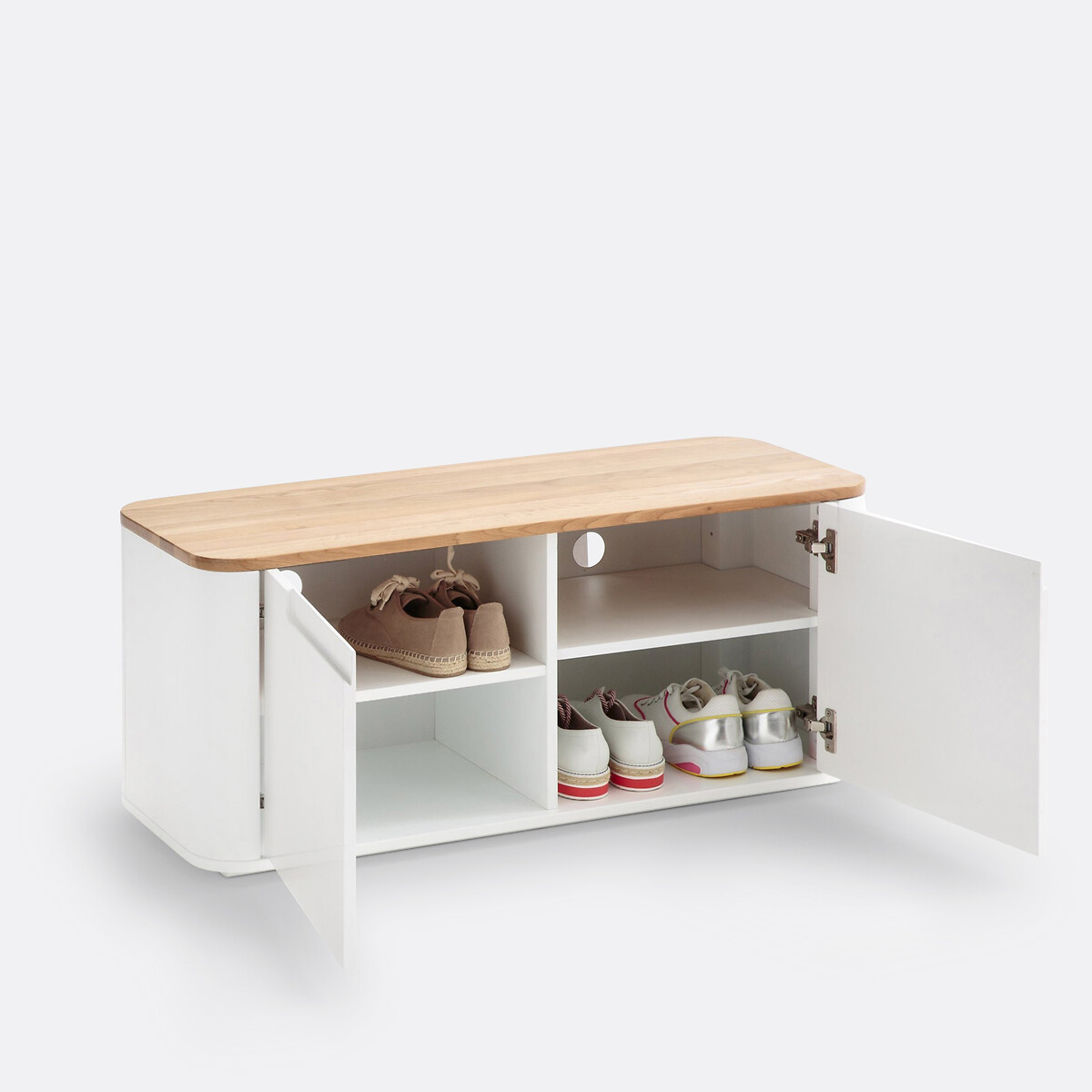Banc à chaussures Stolico, 2 portes blanc, LA REDOUTE INTERIEURS