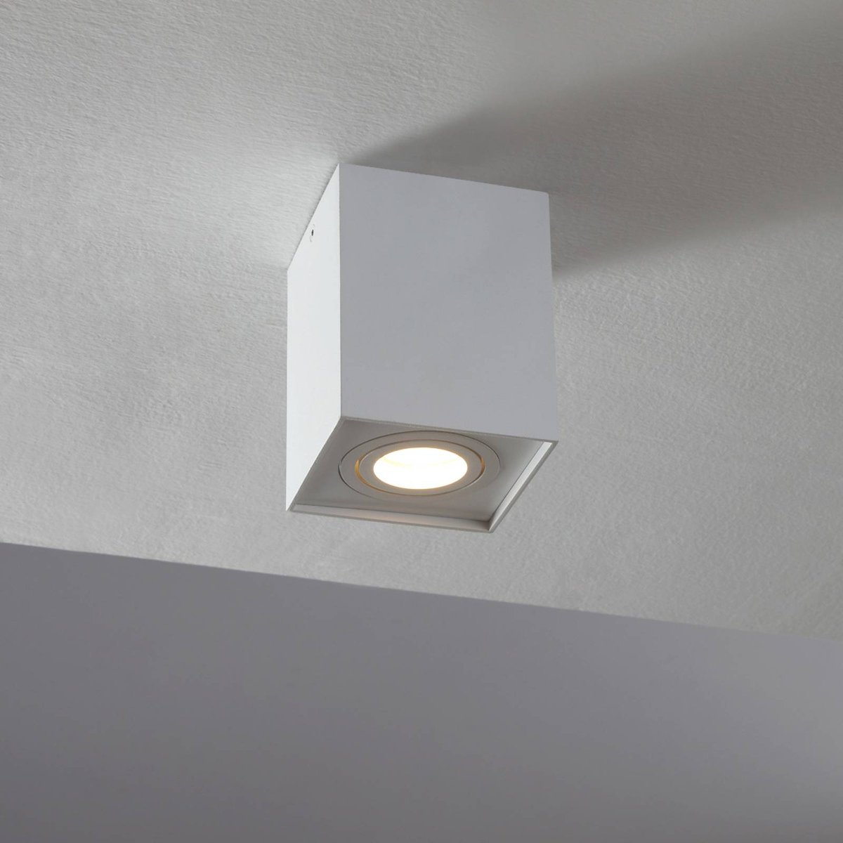Plafonnier en aluminium moderne, Jolina blanc mat, ARCCHIO