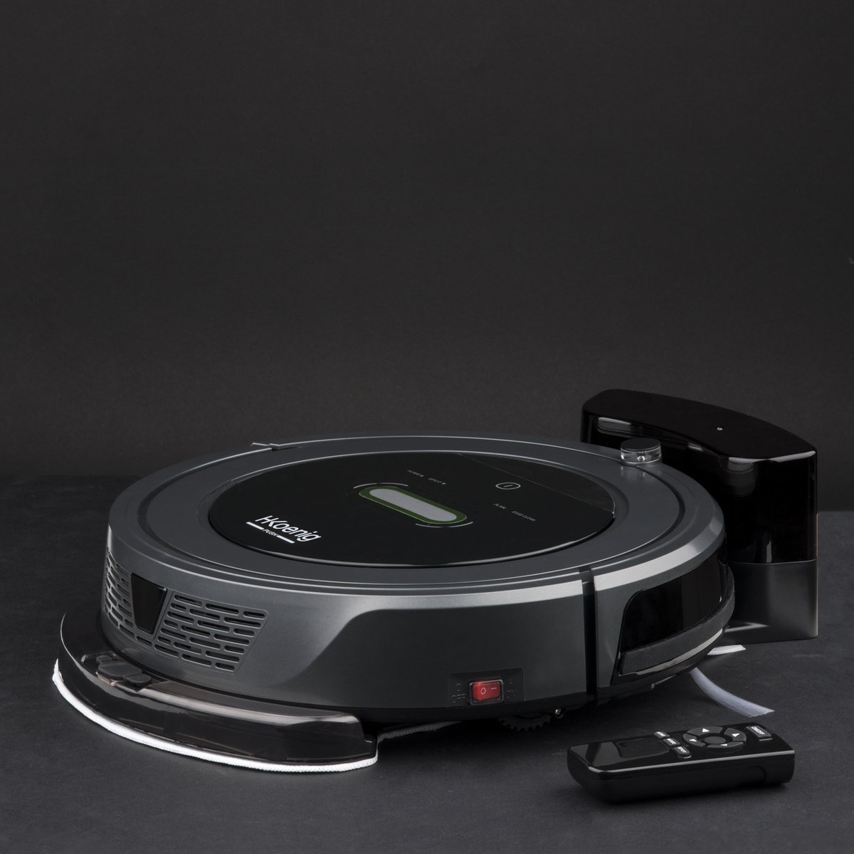 aspirateur robot watermop+ - swrc90 noir, H.KOENIG
