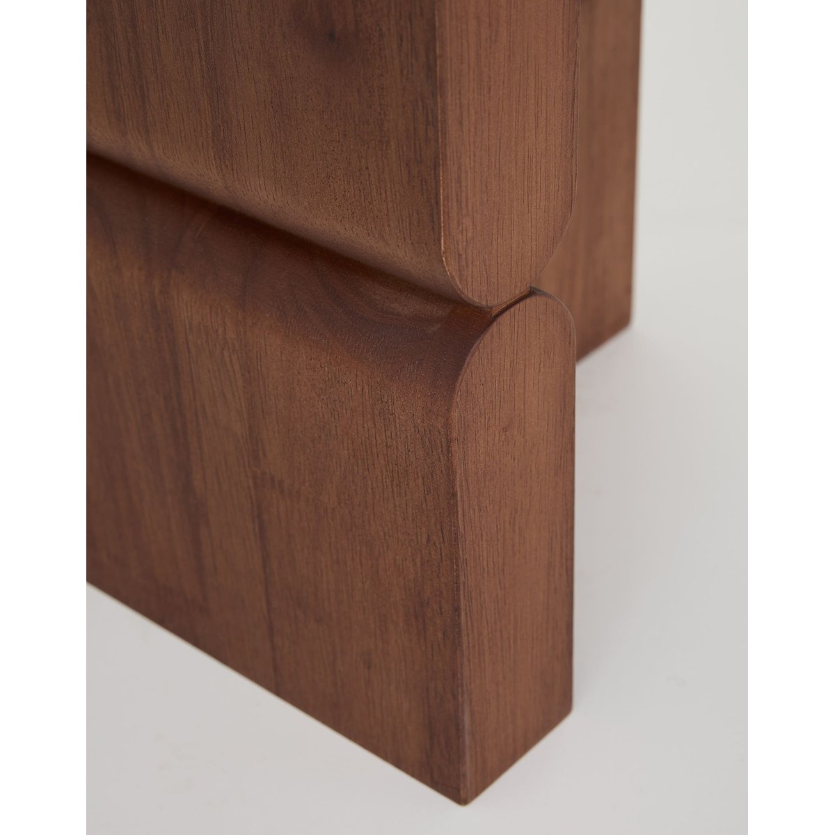 Tabouret et table d'appoint en bois teinté noon noyer, NOBODINOZ