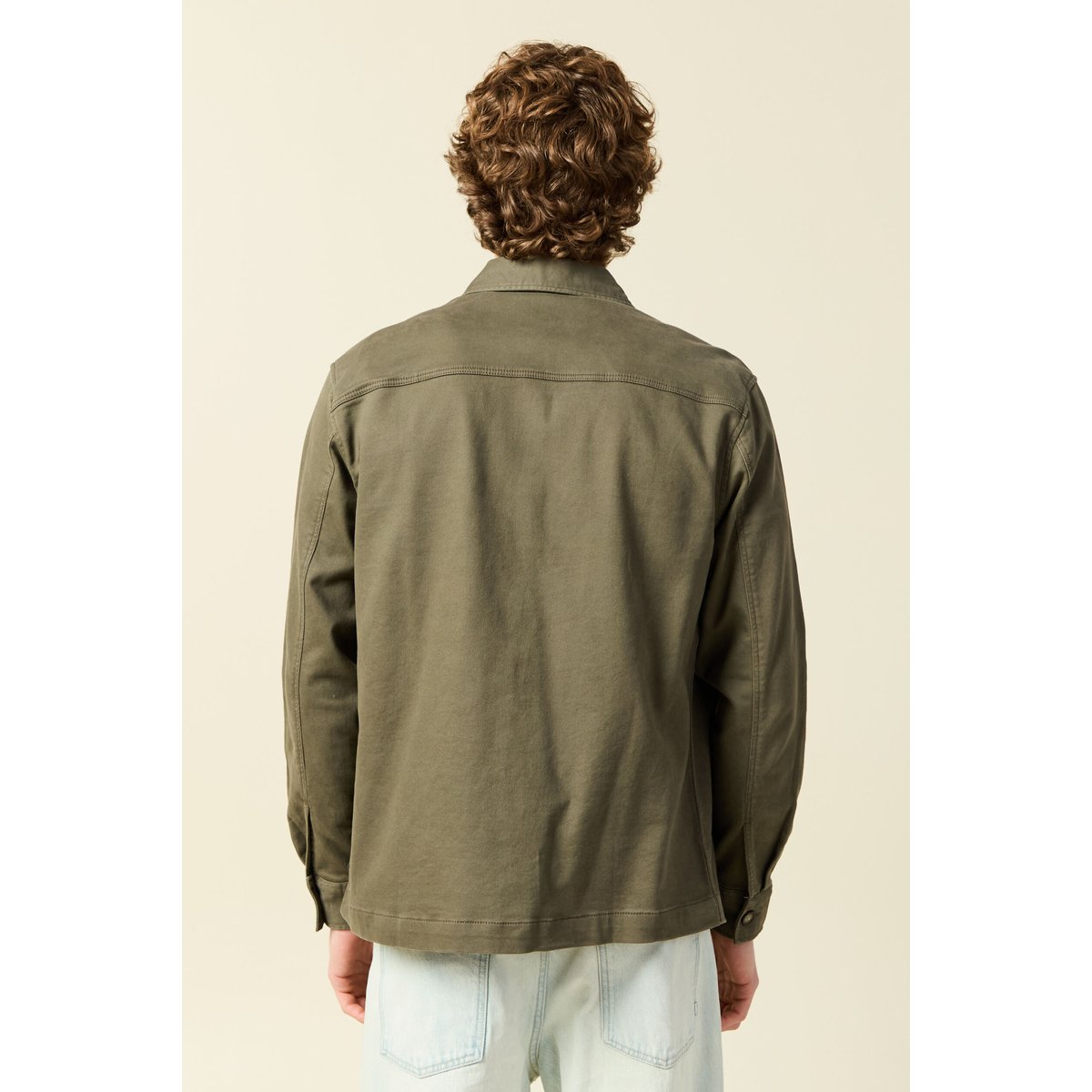 Surchemise manches longues taupe, BONOBO