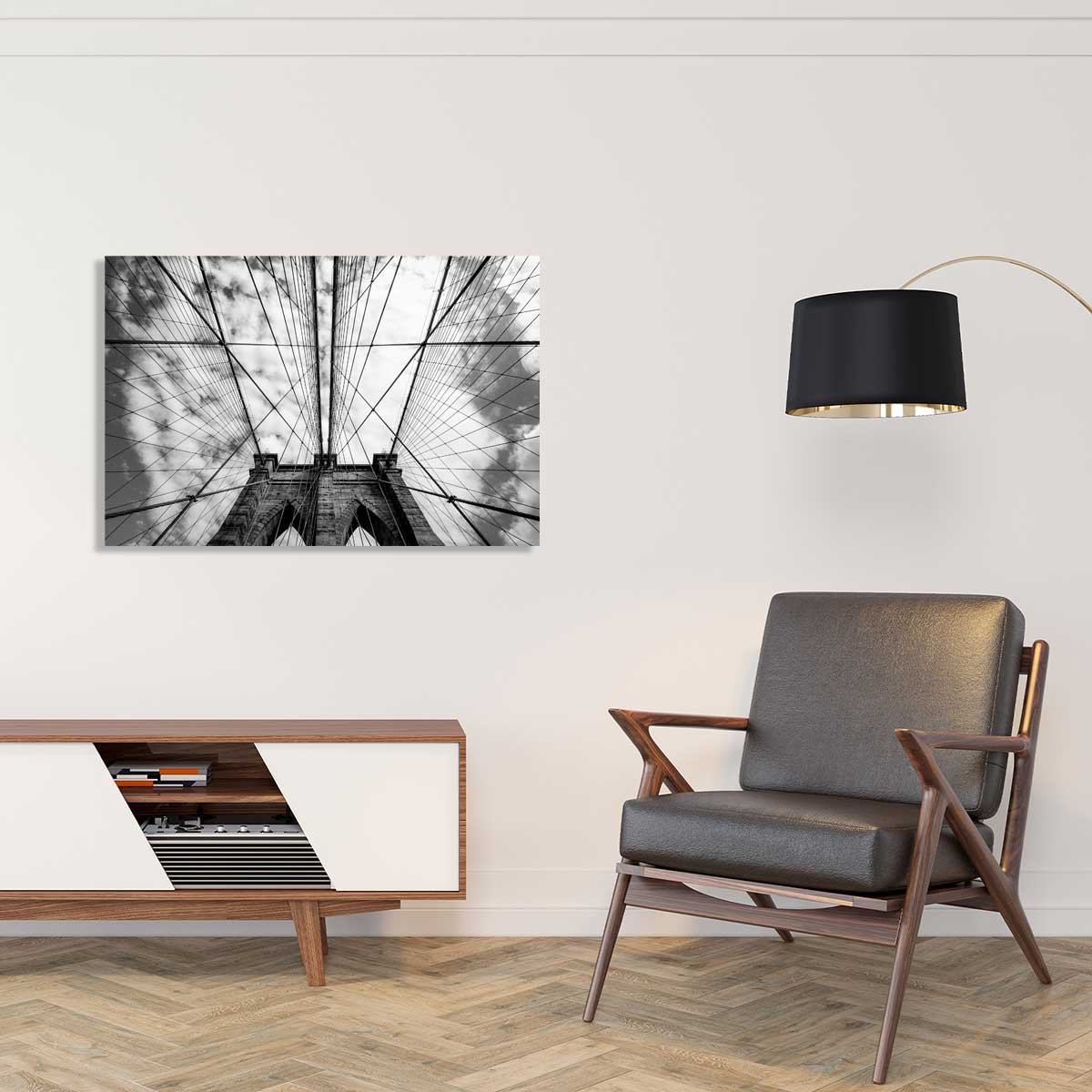Tableau deco Brooklyn Bridge details tableau alu dibond, HEXOA