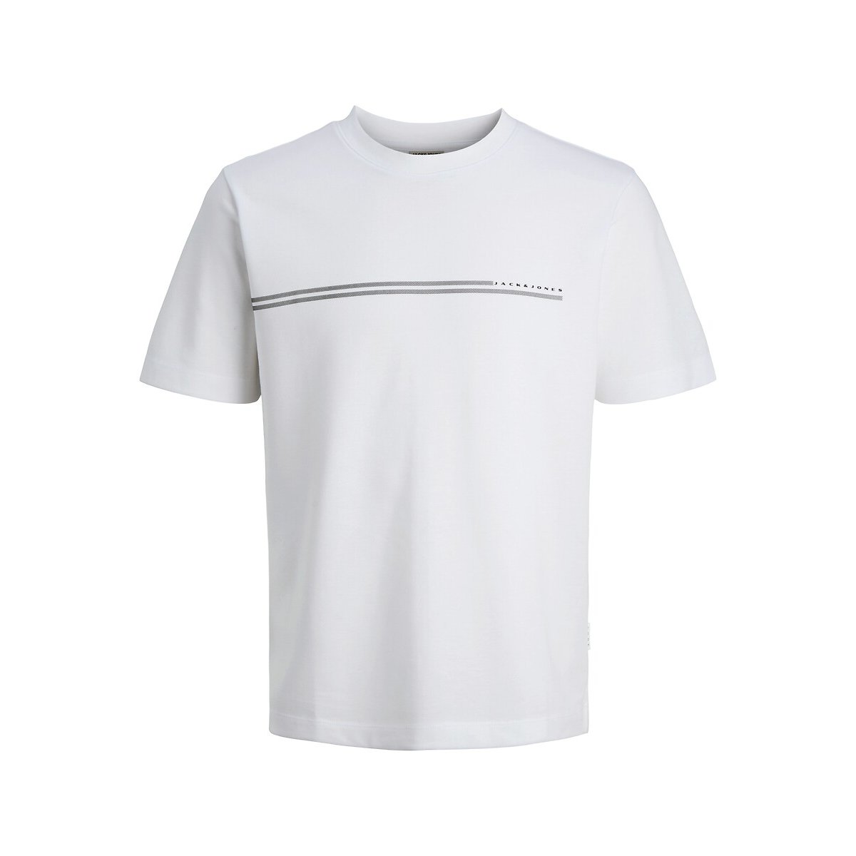 T-Shirt mit Pailletten-Motiv weiss, JACK & JONES