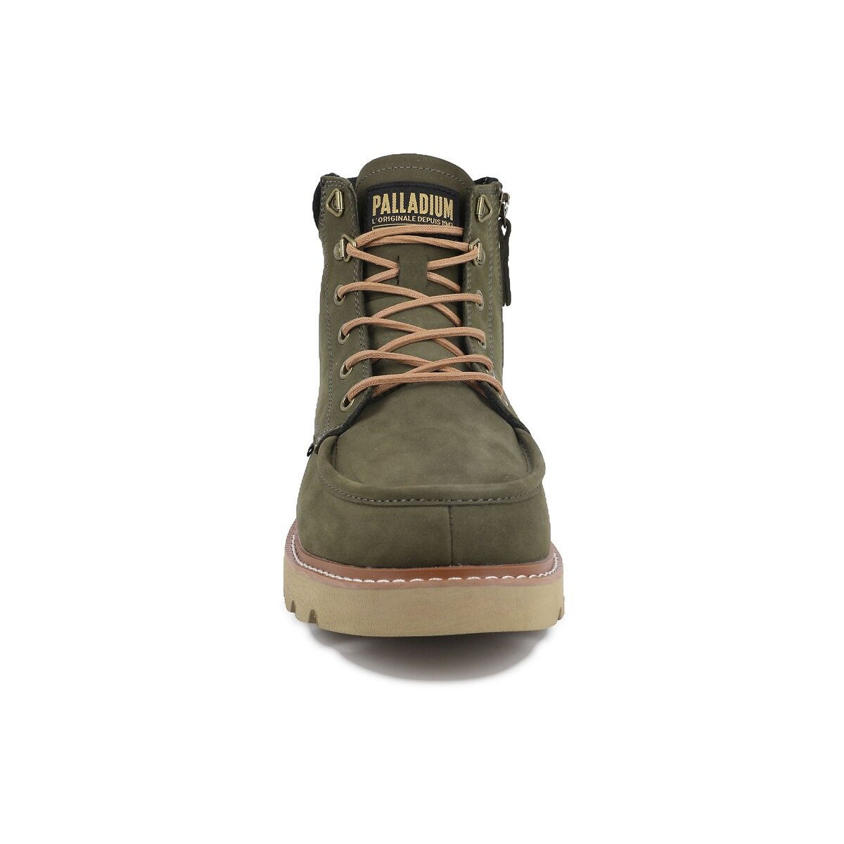 Botas em pele caqui, PALLADIUM