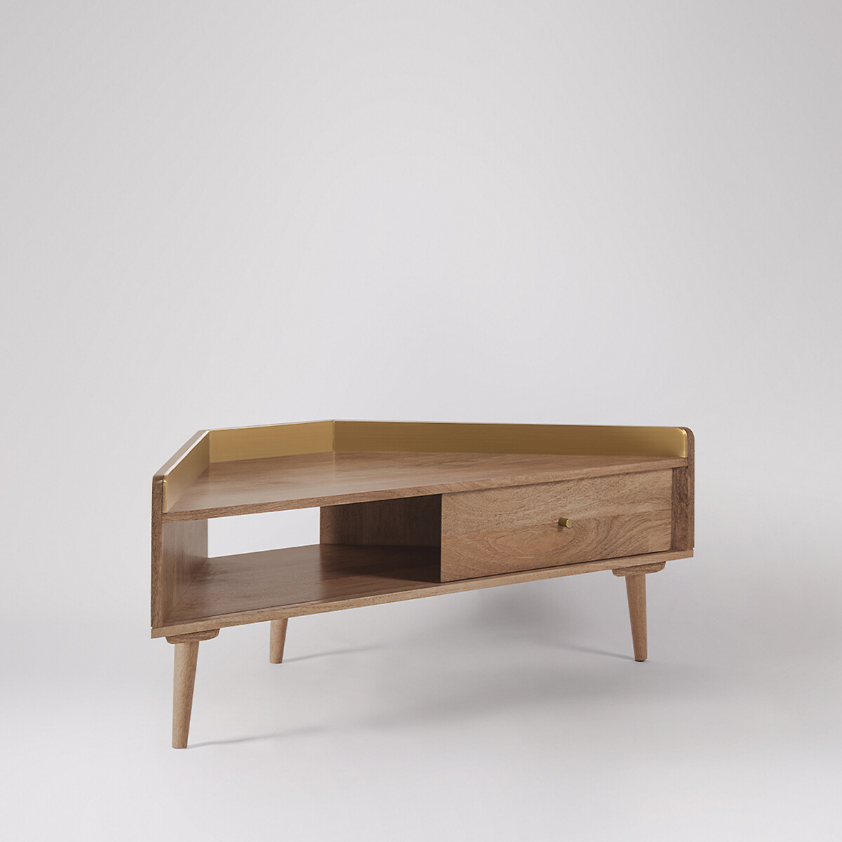 Fresco Mango Wood 1 Door Media Unit light wood, SWOON