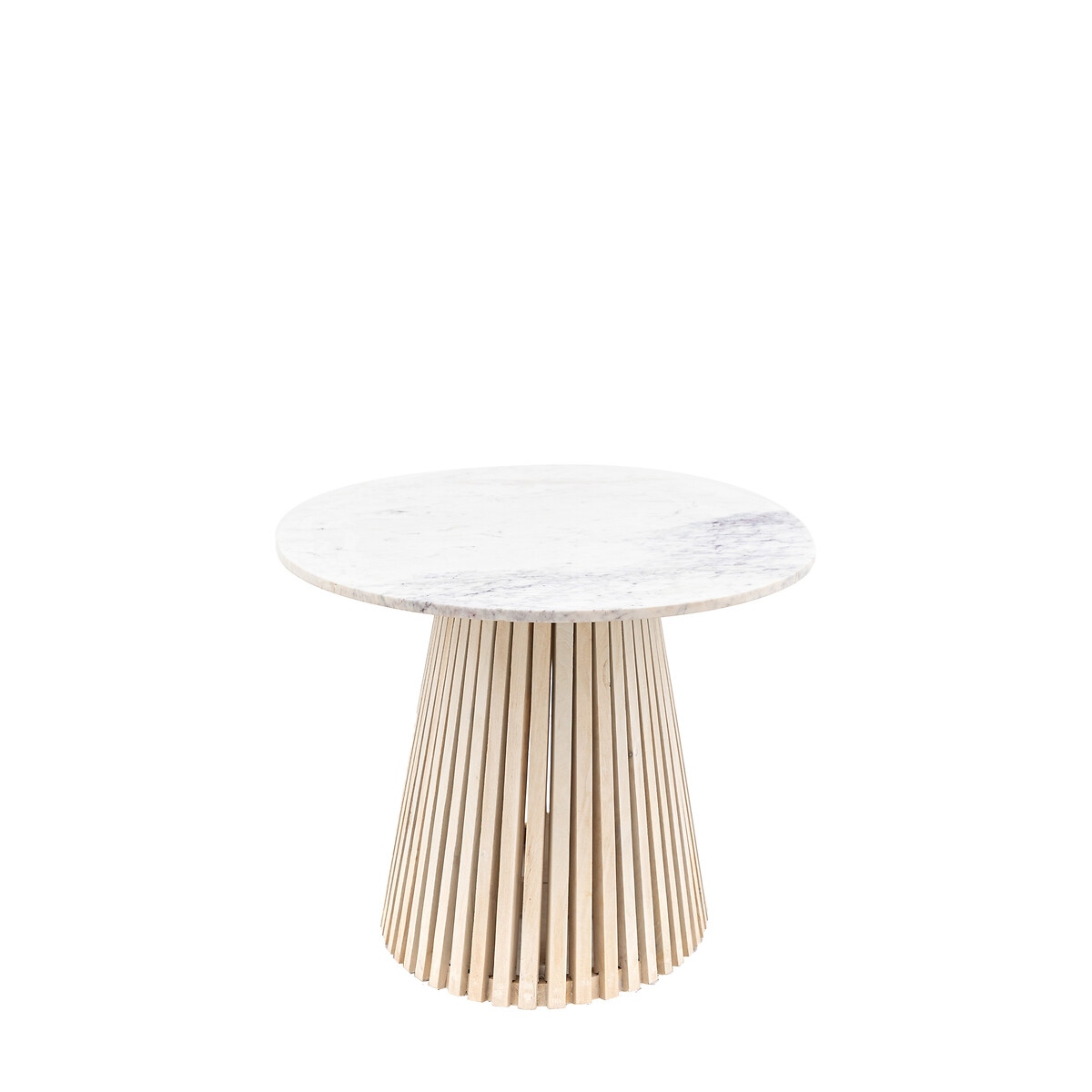 Solstice Oval Mango Dining Table white marble, ÉDITÉ