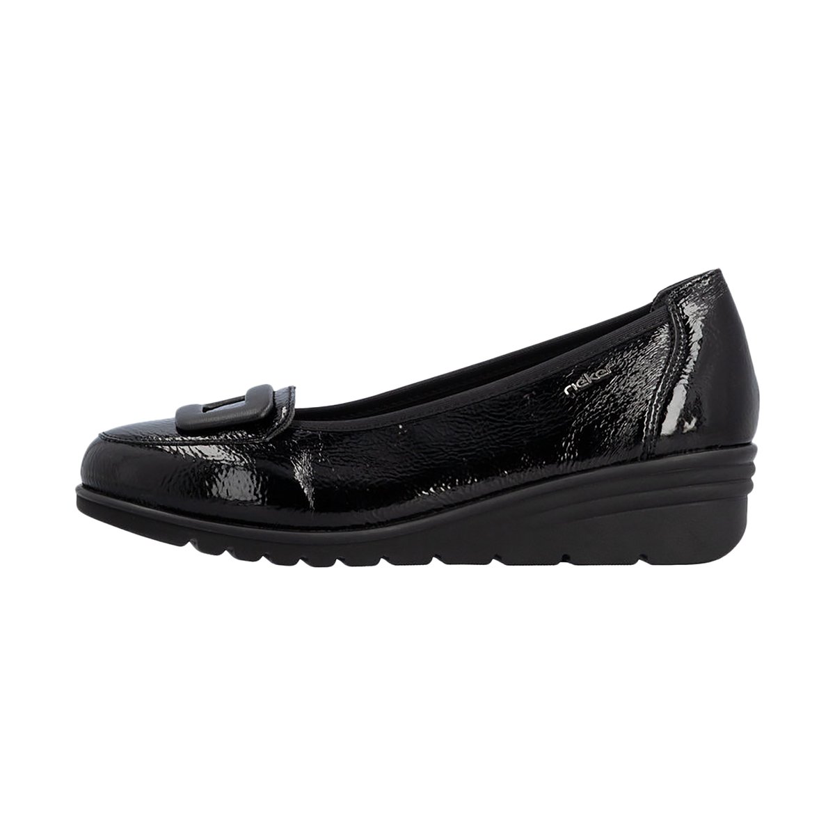 Ballerine Cuir Rgd noir, RIEKER