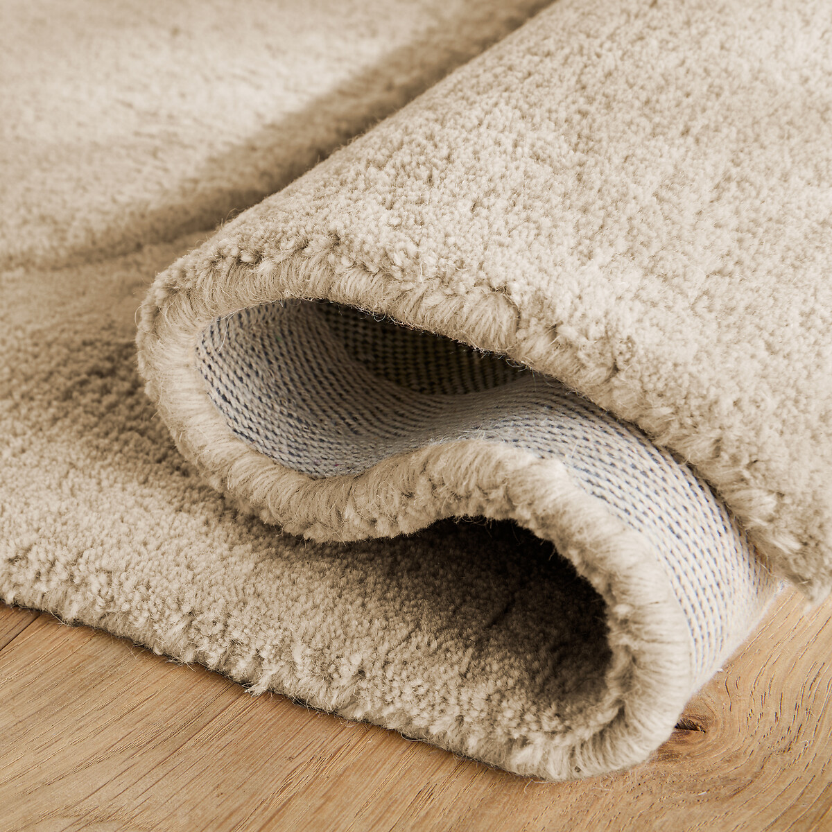 Tapis contemporain laine, tufté main, Sahil sable, AM.PM