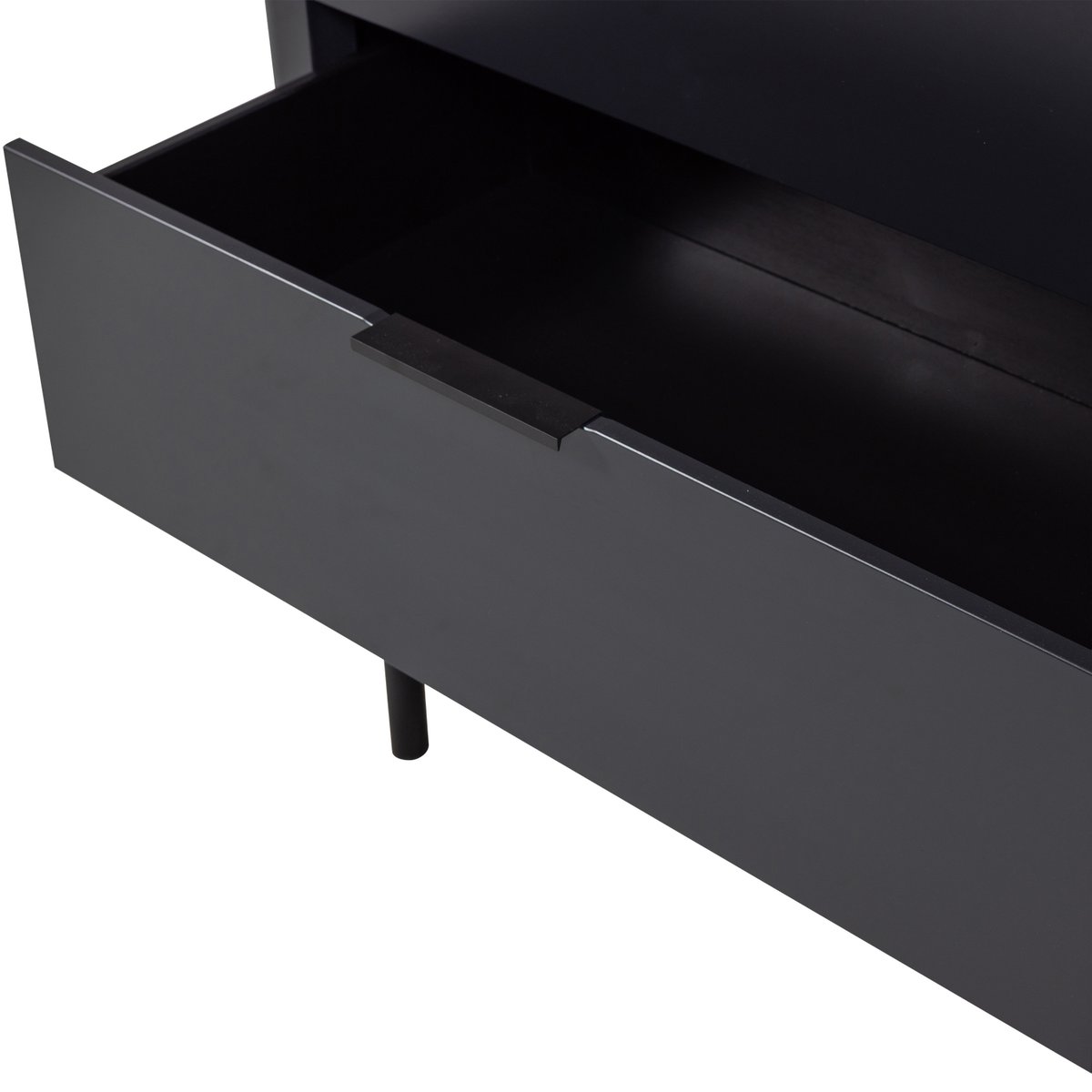 Commode 3 tiroirs en pin GUNNAR noir, WOOOD