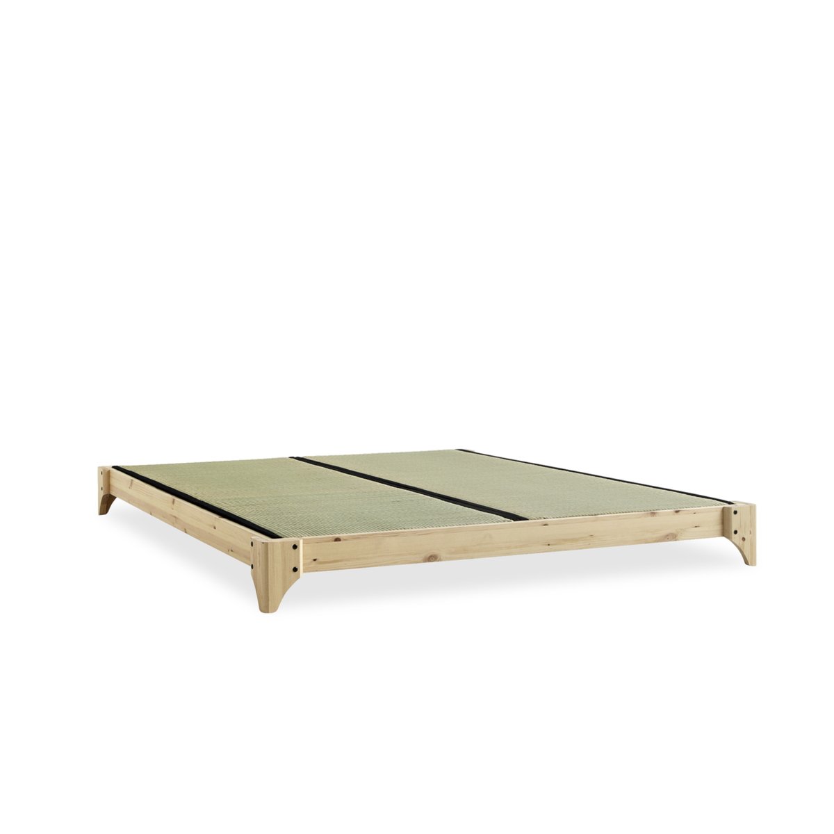 Lit futon en pin massif, avec tatami bois clair, KARUP DESIGN