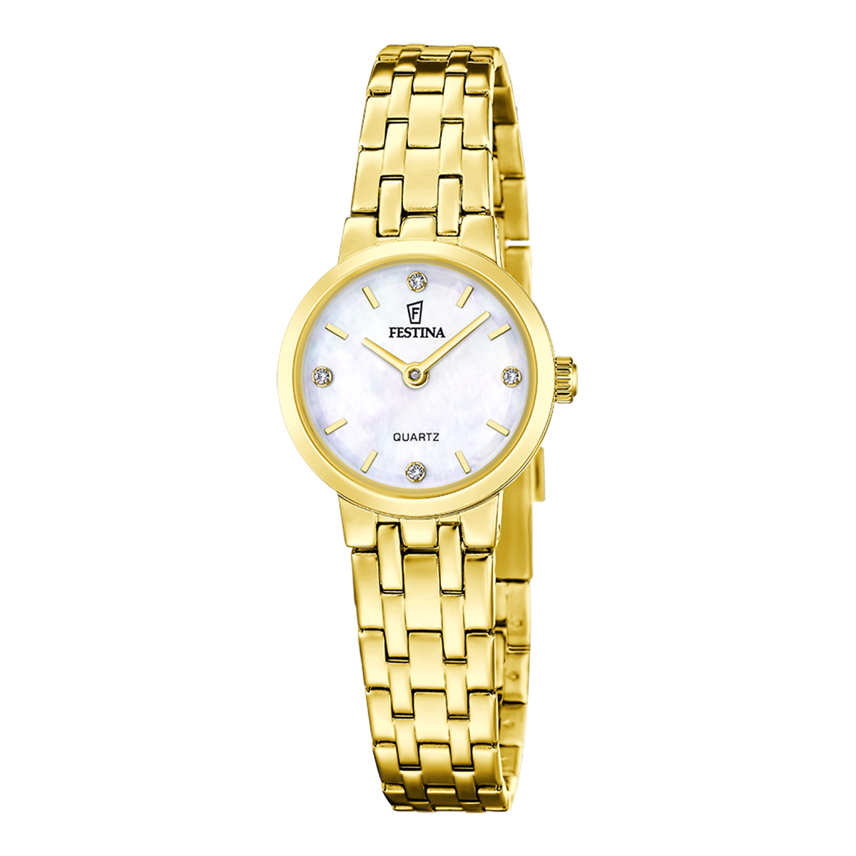 Montre Analogique  MADEMOISELLE doré nacre blanche doré, FESTINA