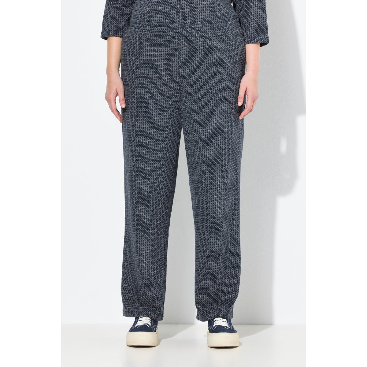 Pantalon Rose en molleton de coton bio marine, ULLA POPKEN