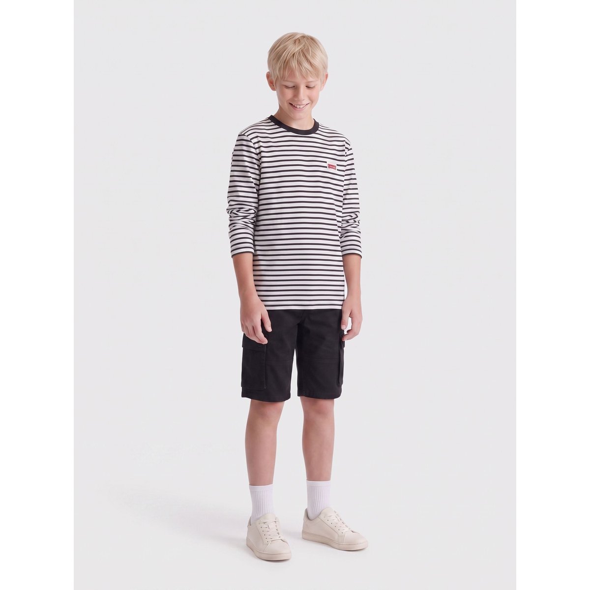 Short Cargo noire - black, ONLY & SONS JUNIOR