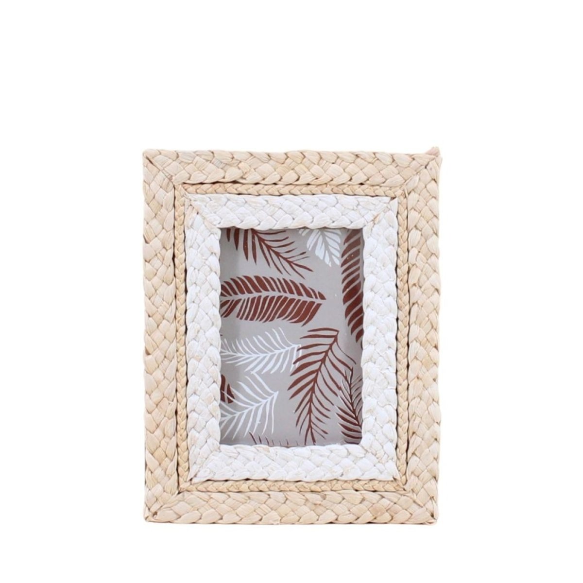 Cadre photo en corde de maïs 25x20cm naturel, ORNAMI