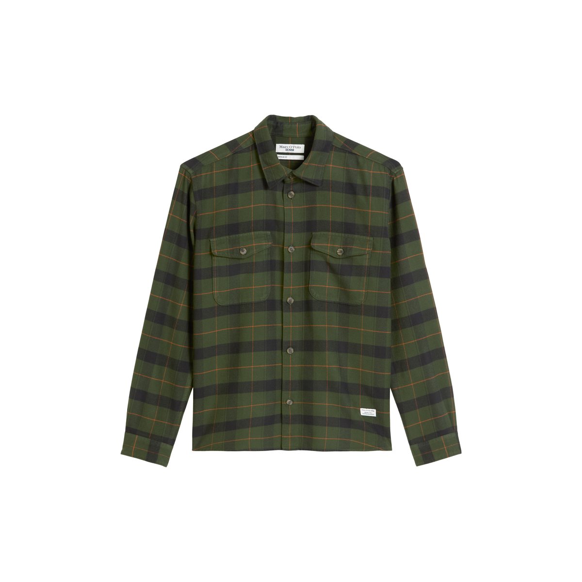 Survêtement en flanelle de coton bio légère vert foncé, MARC O’POLO DENIM