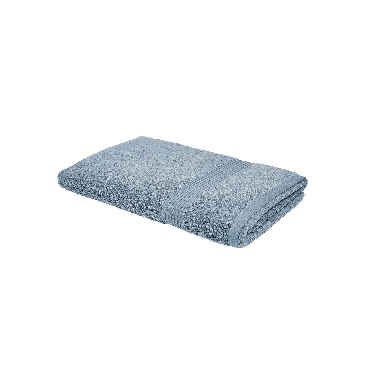 Maxi drap de bain uni ESSENTIAL bleu ardoise, TODAY