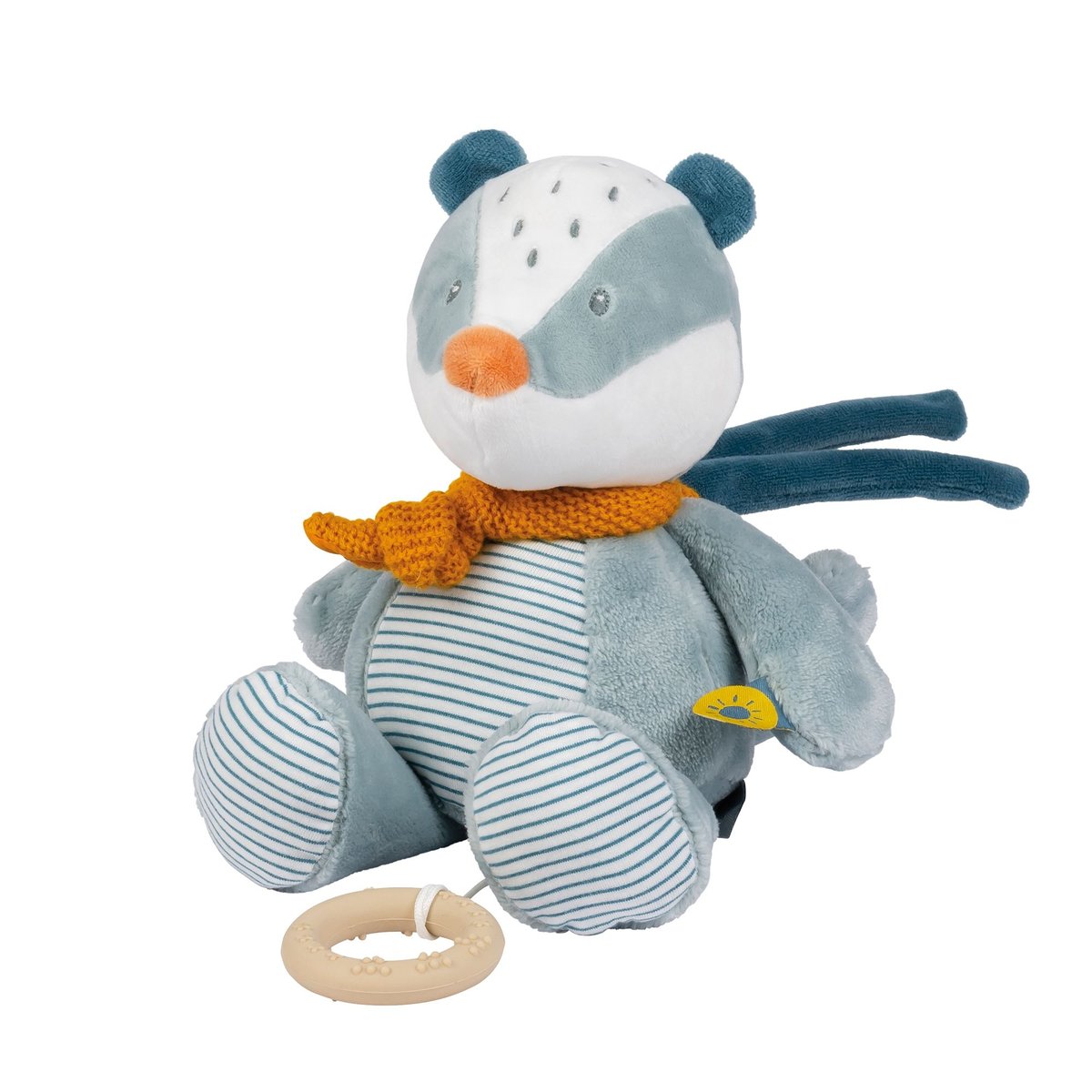 Peluche Musicale Léo l'âne bleu, NATTOU