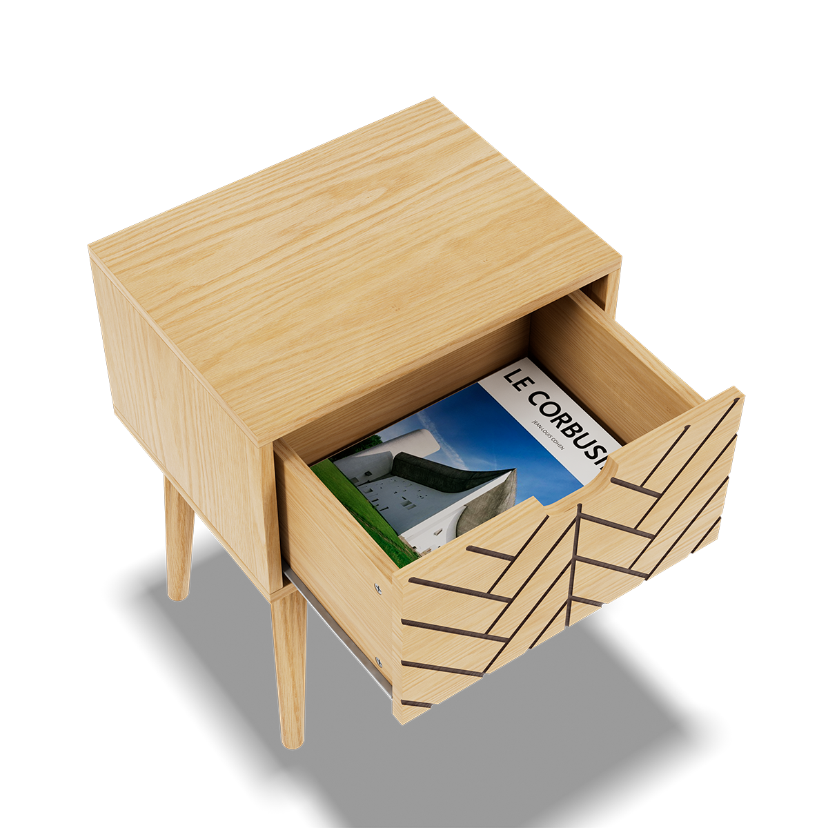 Table de chevet pin ALI bois_de_pin, SLOME
