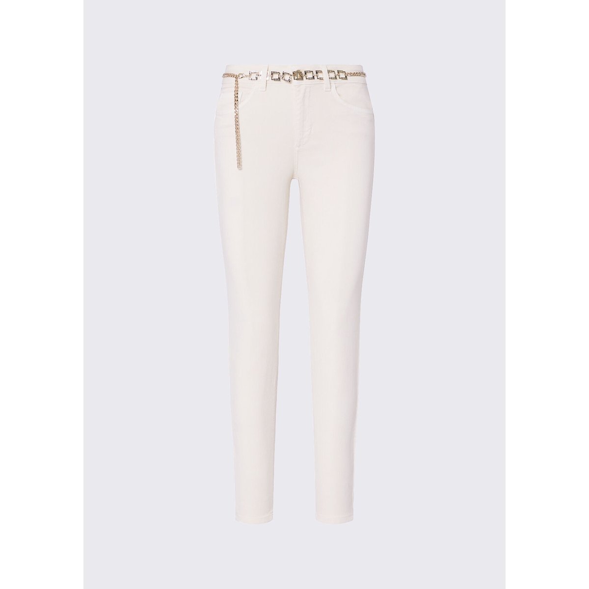 Pantalon skinny avec ceinture angora, LIU JO