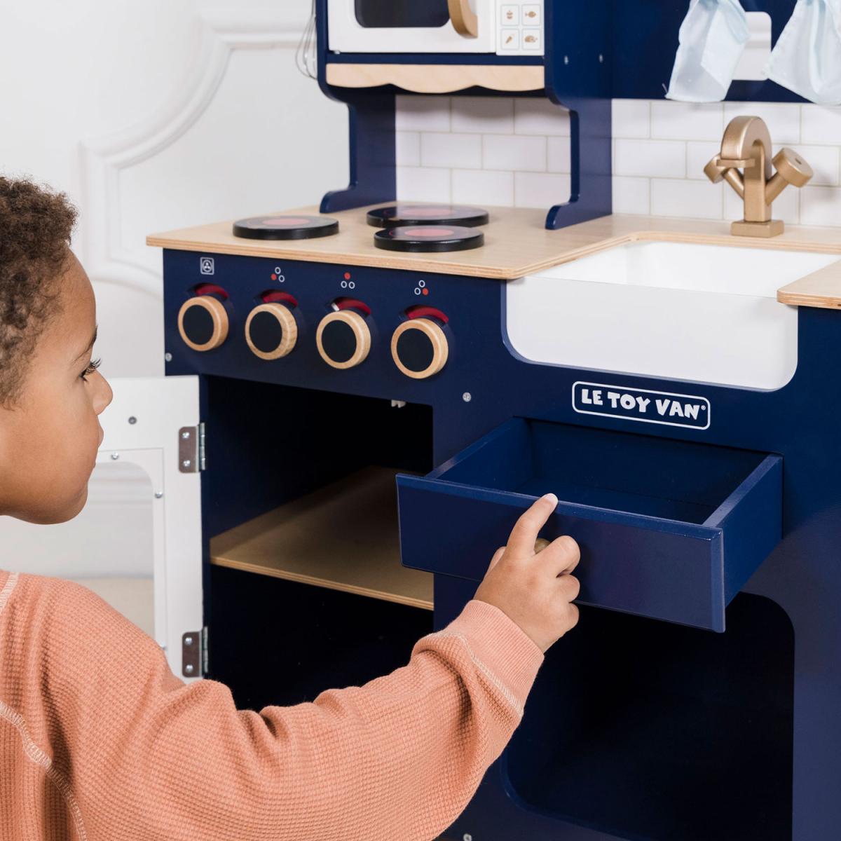 Cuisine en bois Oxford bleu, LE TOY VAN