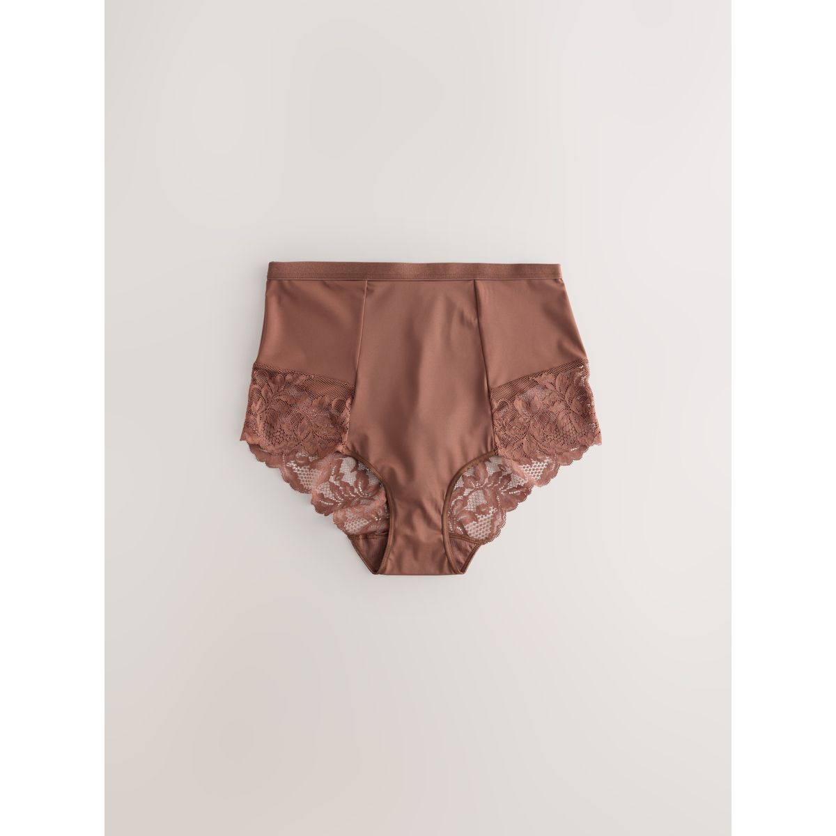 Culotte avec léger effet gainant, lot de 2 nu noir/chocolat, NEXT