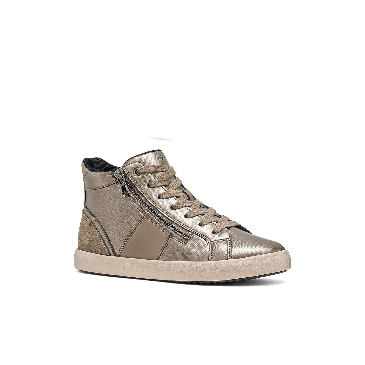 Zapatillas de caña alta transpirables, BLOMIEE marrón grisáceo, GEOX