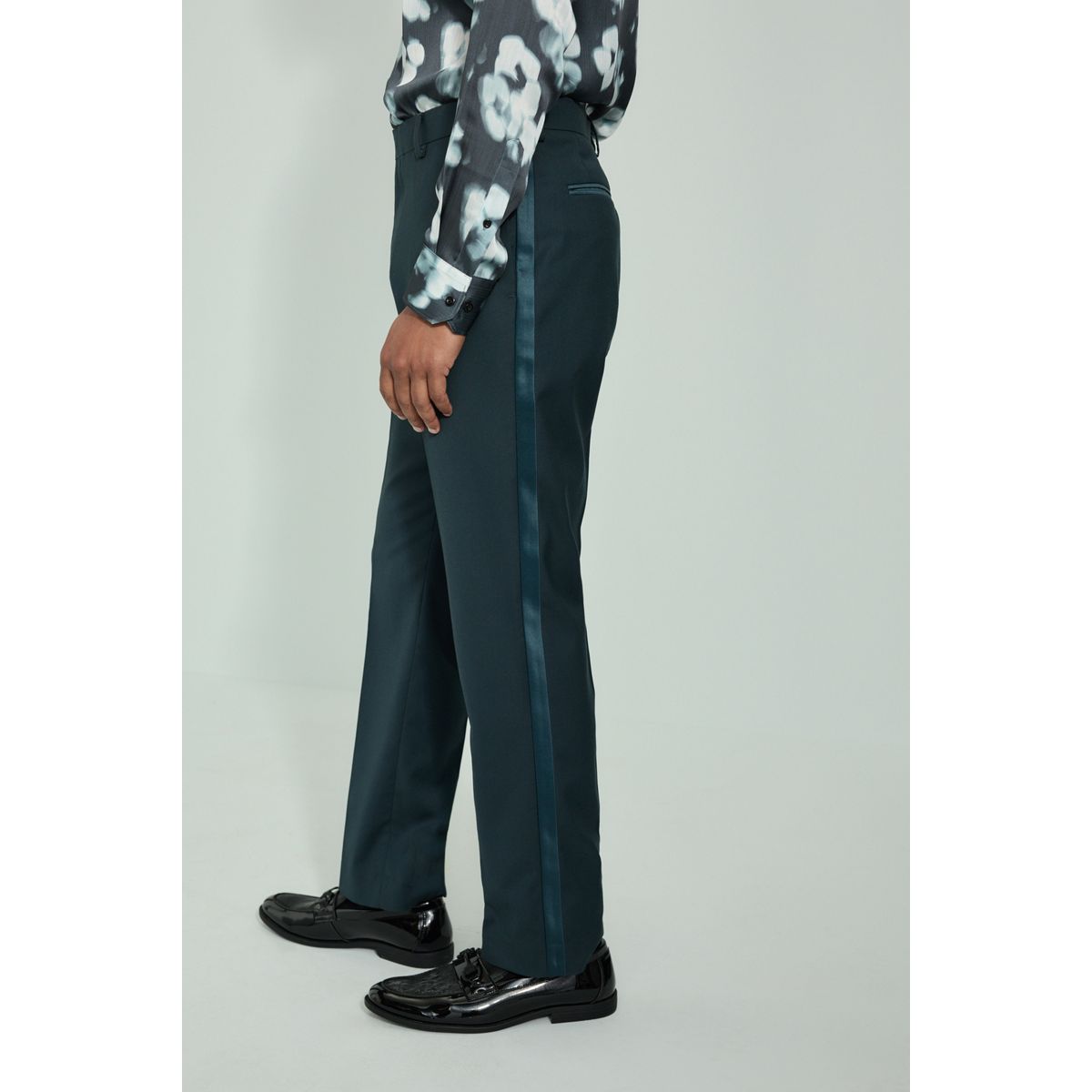 Pantalon de smoking slim bleu sarcelle, NEXT