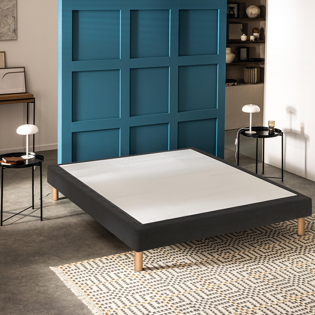 Sommier Bultex morphologique 3 zones gris fumé, BULTEX