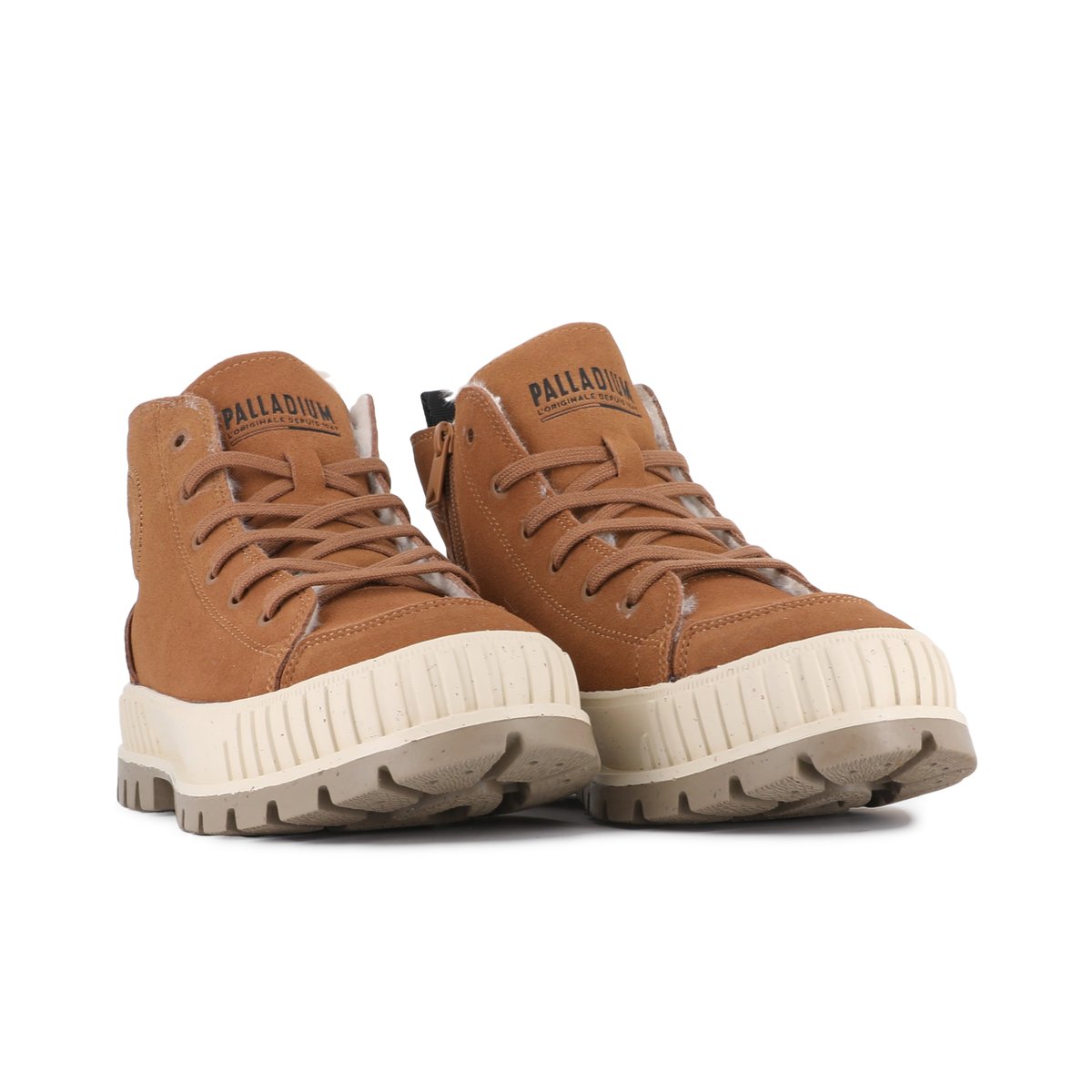 Boots en coton PALLASHOCK ZIP WARM marron-mahogany, PALLADIUM