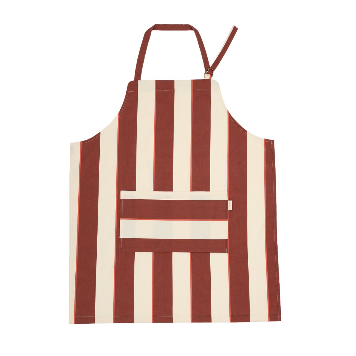 Tablier de cuisine rayures cabana bordeaux, NOBODINOZ