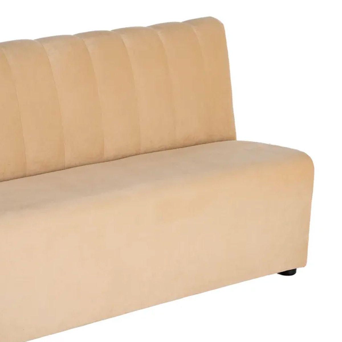Banc d'hôtellerie tissu beige 180x60x90cm beige, WADIGA