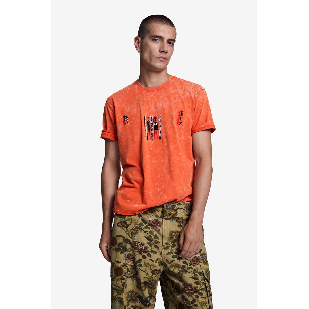 Pantalon cargo camouflage vert, DESIGUAL