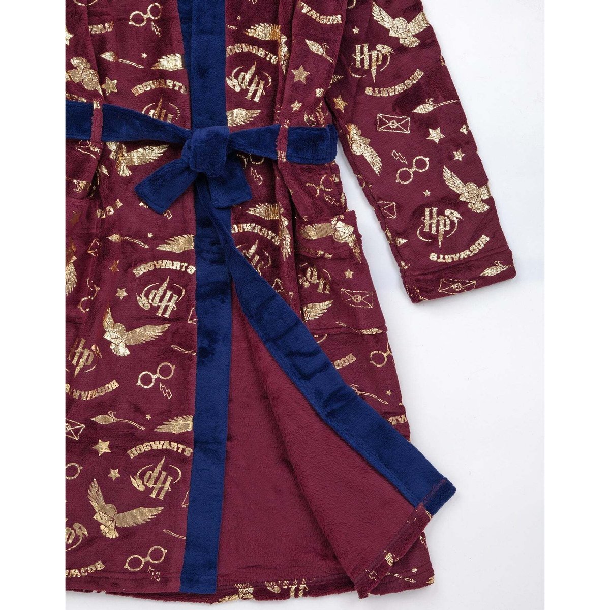 Robe de chambre bleu marine / bordeaux / doré, HARRY POTTER