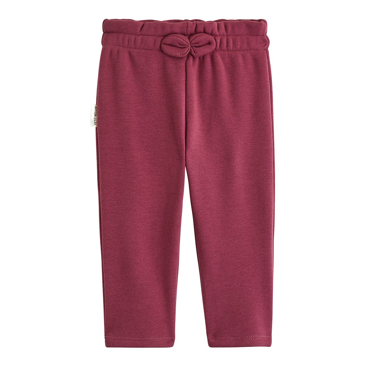 Lot de 2 leggings enfant en molleton ultra chaud Misti prune, PETIT BEGUIN