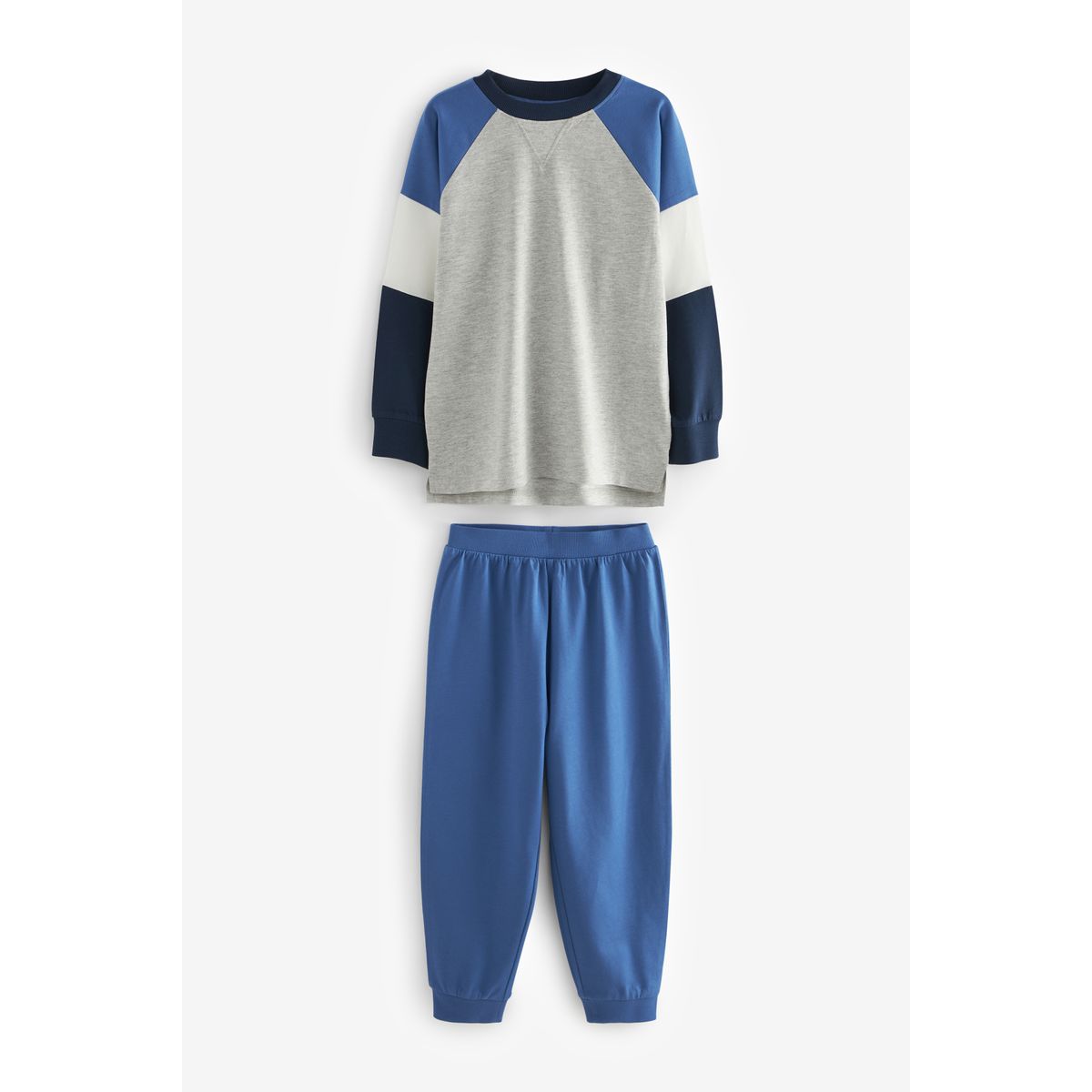 Pyjama à manches longues , lot de 3 bleu/marine/gris, NEXT