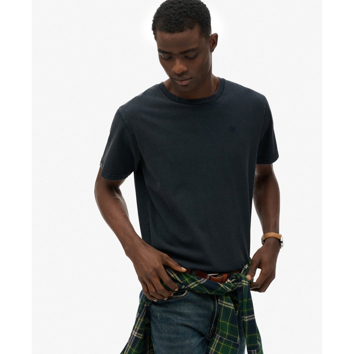 T-Shirt Décontracté Essentials bleu marine très foncé, SUPERDRY