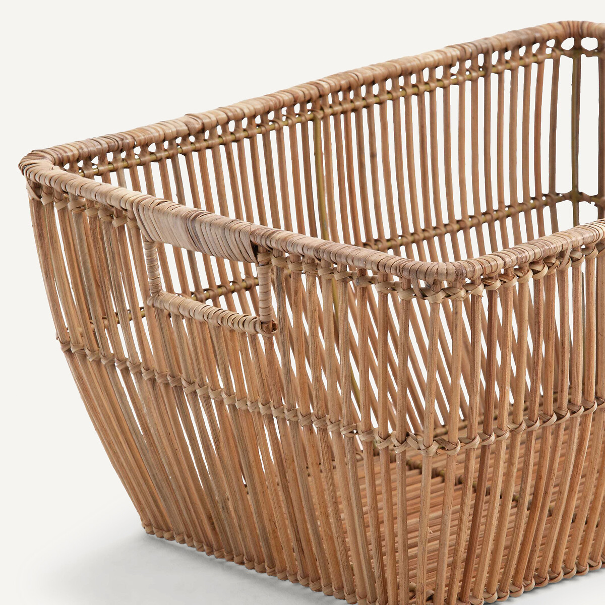 Panier à linge rotin L50xH24cm Sentaku naturel, AM.PM