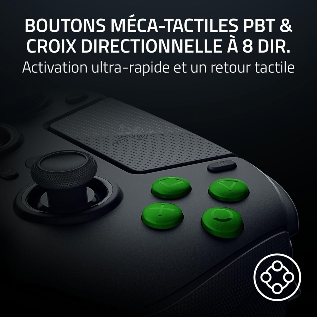 Manette Raiju V3 Pro Noir couleur unique, RAZER