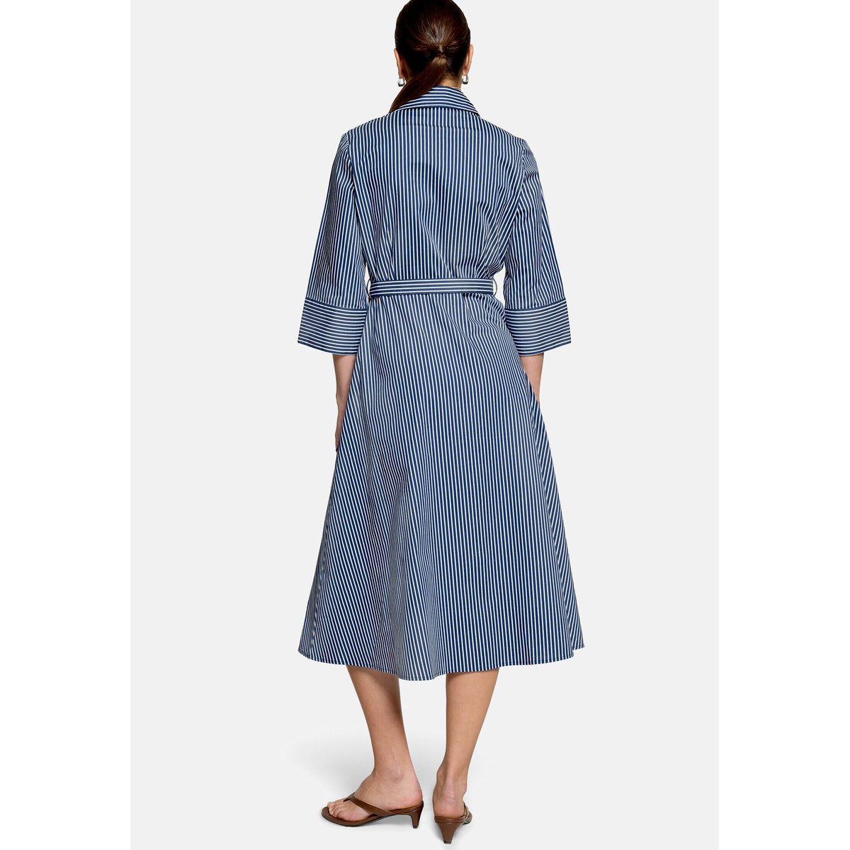 Robe-chemisier à manches 3/4 dark blue/white, ZERO