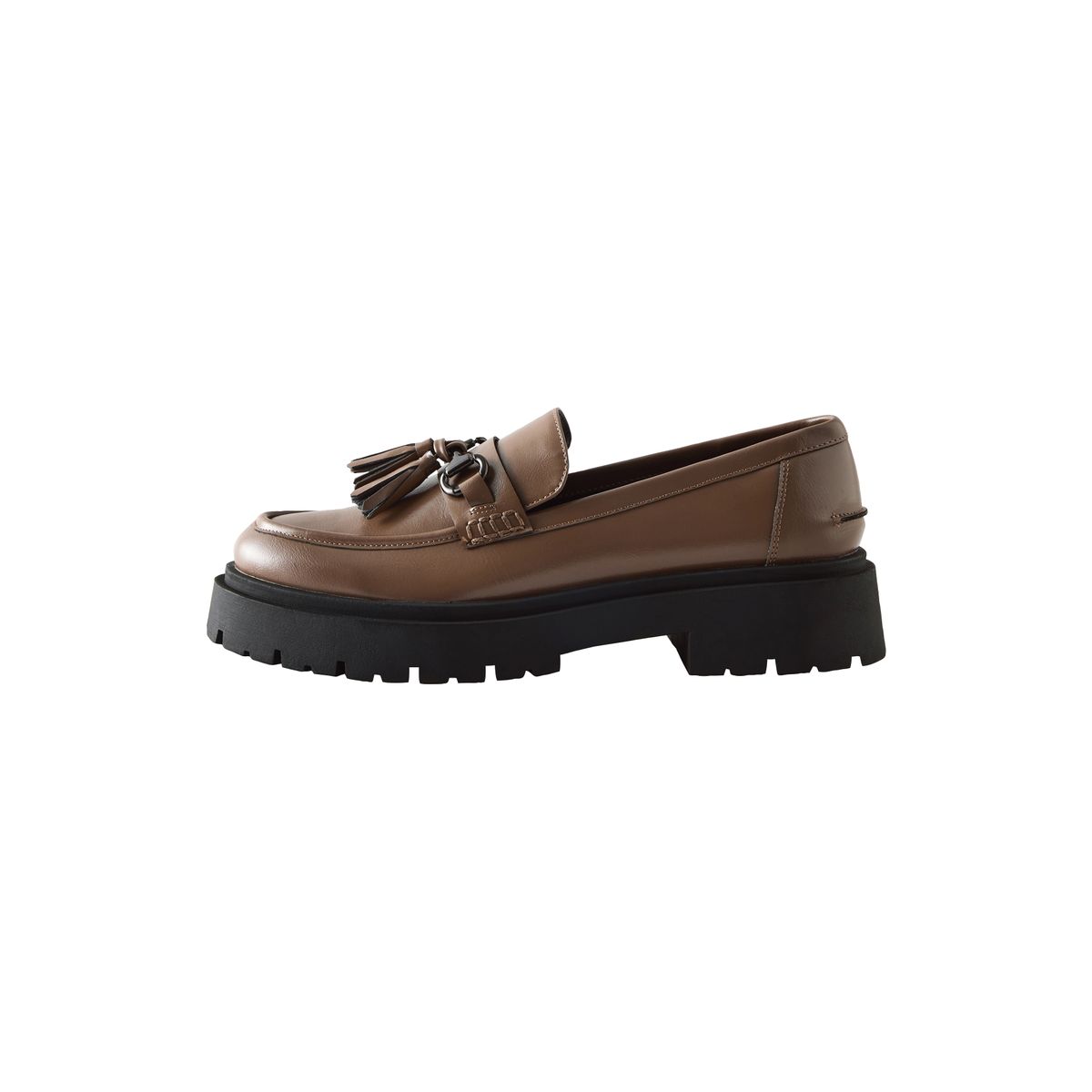 Mocassins plateforme à glands forever comfort marron moka, NEXT
