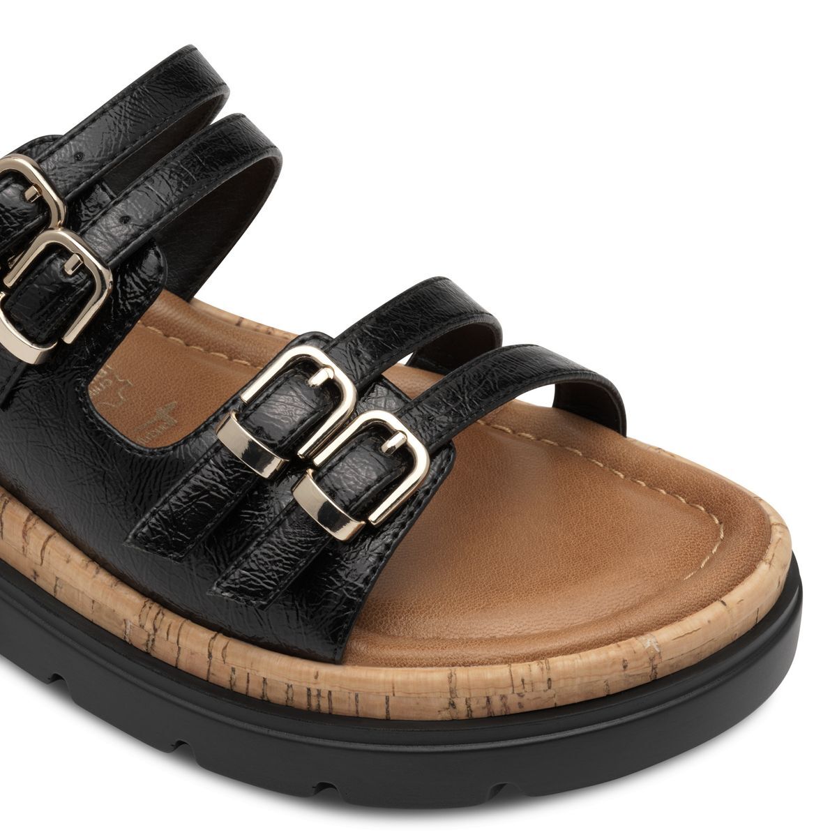 Mule en boucle noir, TAMARIS