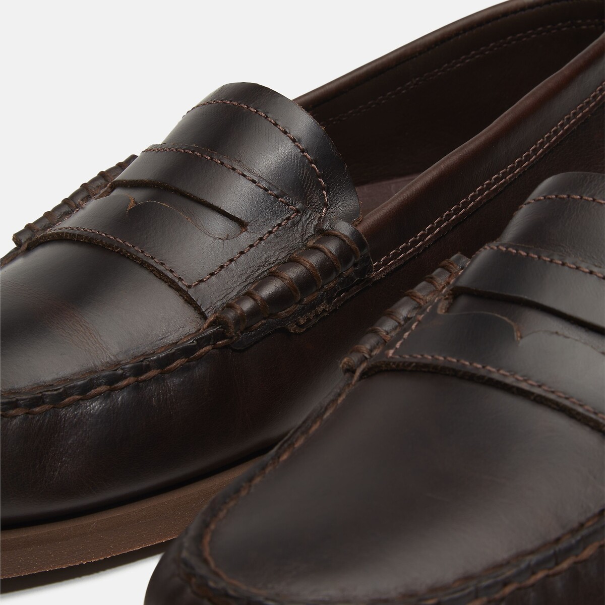 Mocassins classiques en cuir marron, TIMBERLAND