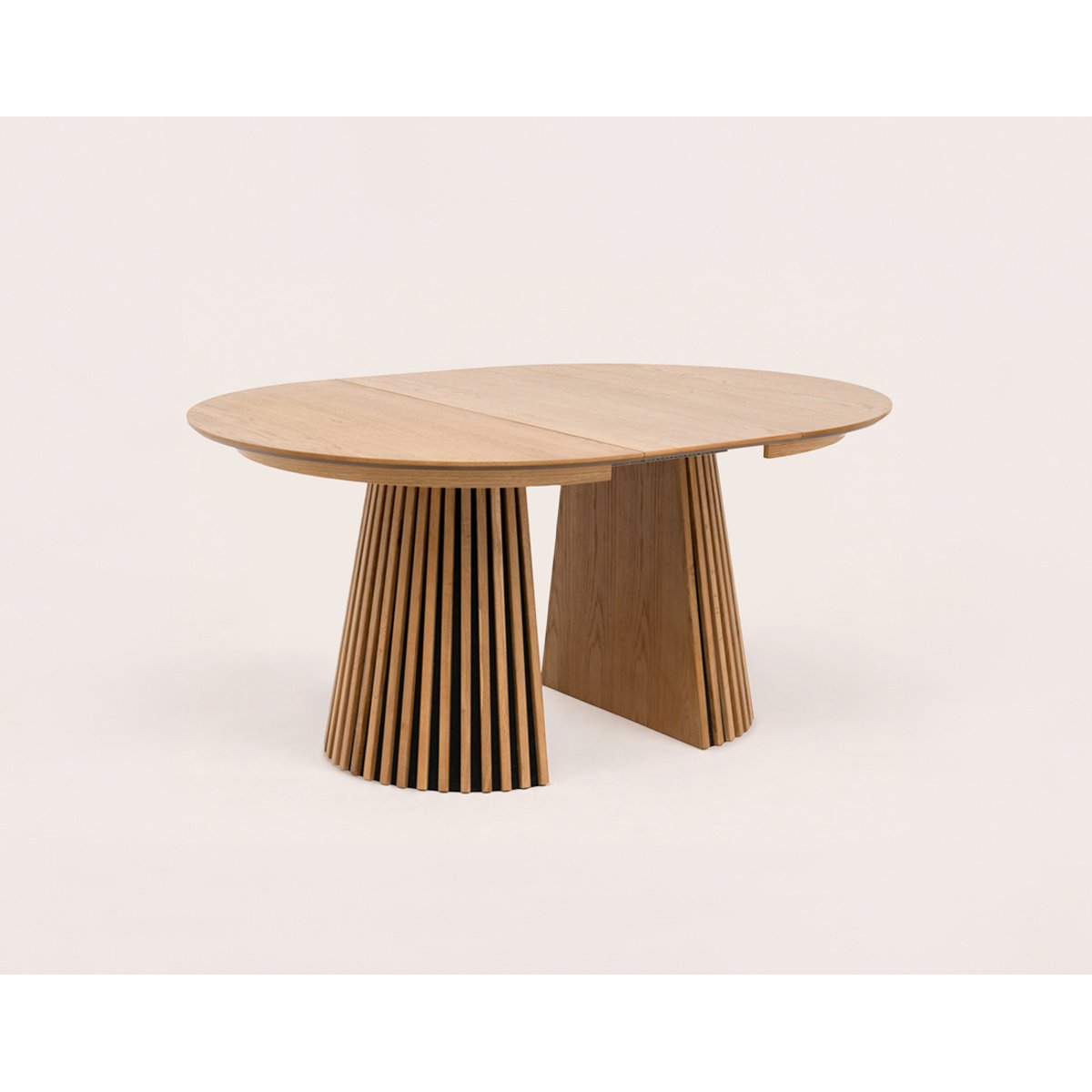 Table à manger ronde extensible bois 4-8pl, FREYA bois, BEST MOBILIER