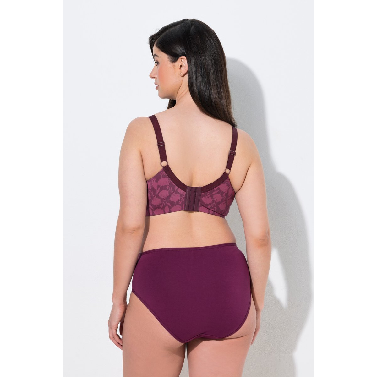 Soutien-gorge à armatures, bonnets souples rouge vin foncé, ULLA POPKEN