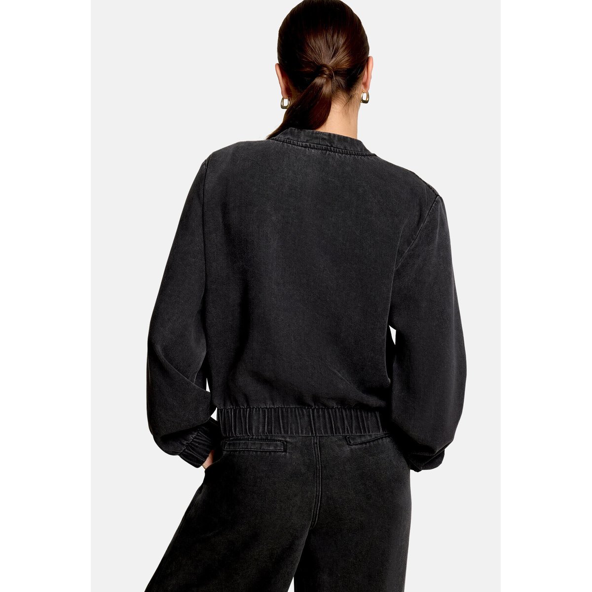 Blouson à manches longues black denim, ZERO