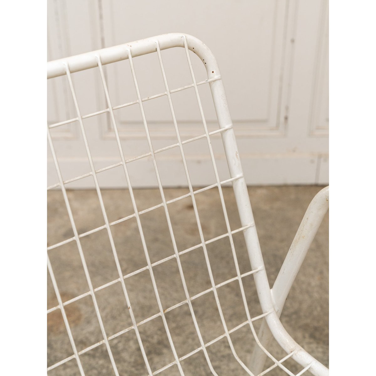 Chaise de jardin blanche EMU Alma N°1697 - Bon état blanc, DEBONGOUT