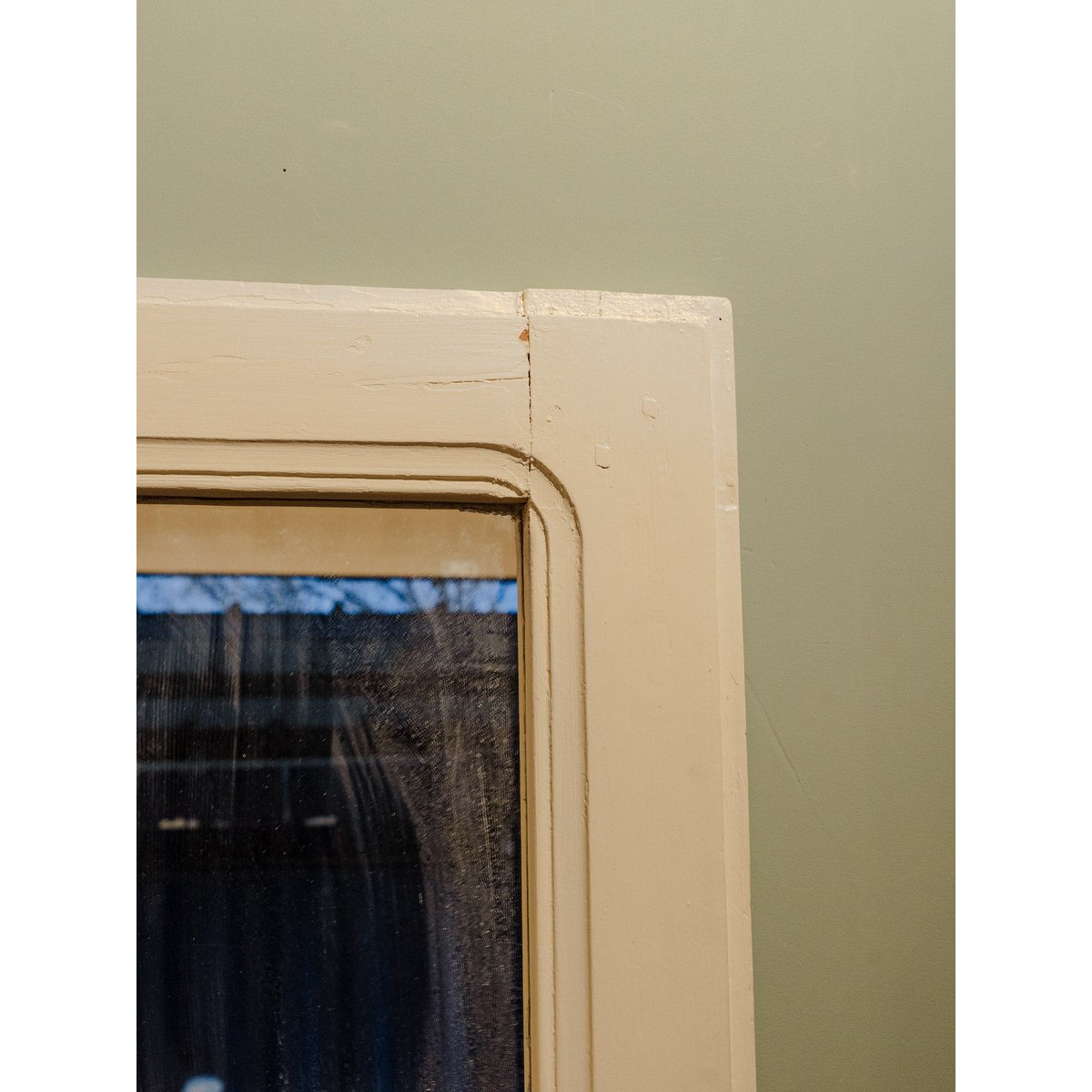 Miroir en bois Igor N°870 - Bon état beige, DEBONGOUT