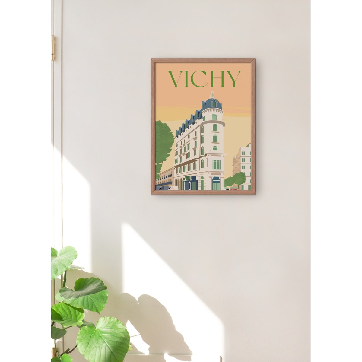 Affiche ville Vichy blanc, L'AFFICHERIE