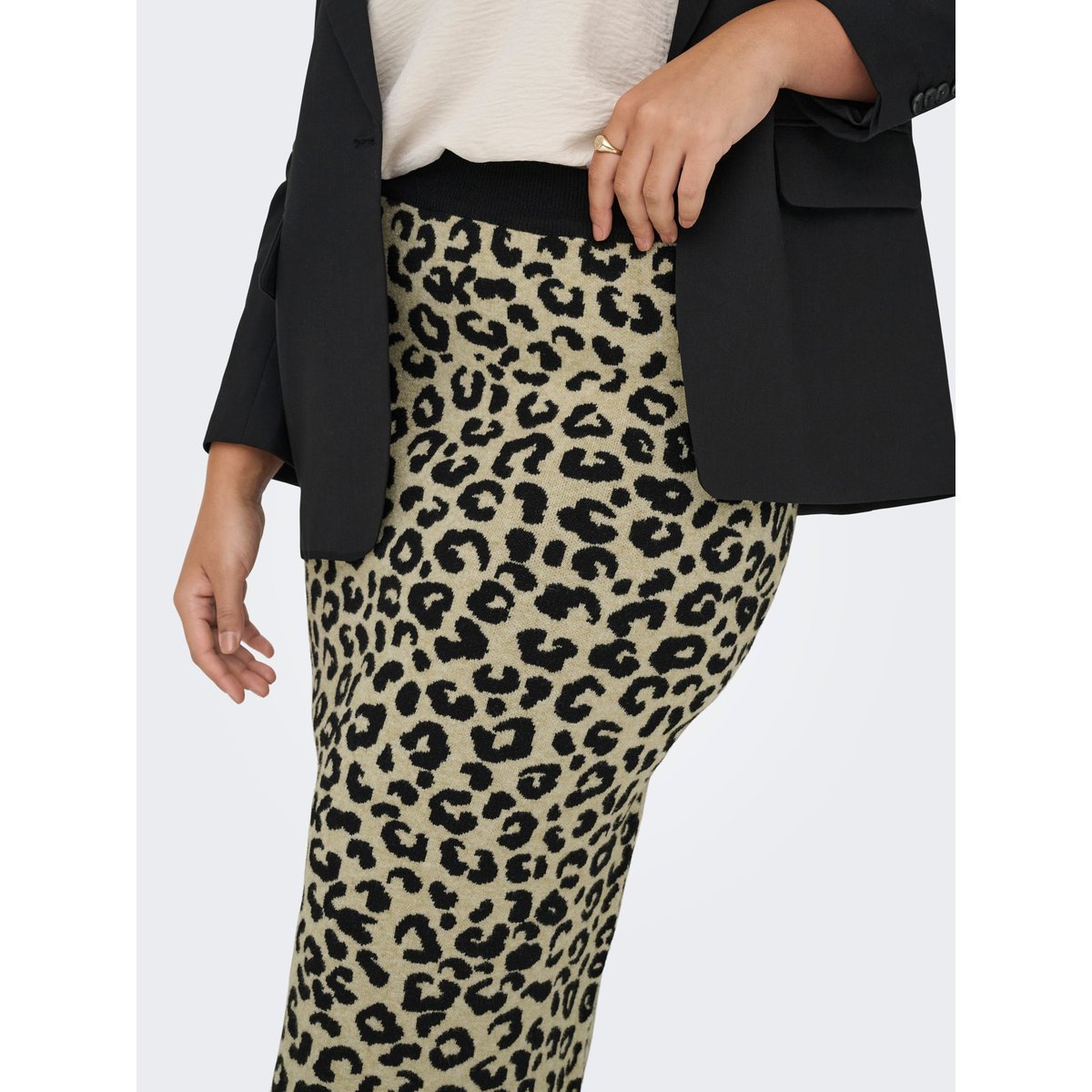 Jupe En Maille black, ONLY CARMAKOMA